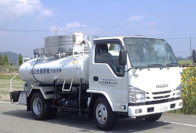 龍野衛生公社は、たつの市でし尿汲み取りをしており、バキュームカーを保有しています
